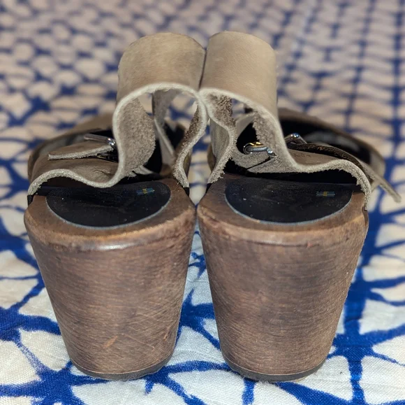 Lotta's Stockholm Highwood Taupe Clogs Oiled Nubuck Leather Brown Base 38 / 7.5 - Picture 14 of 15